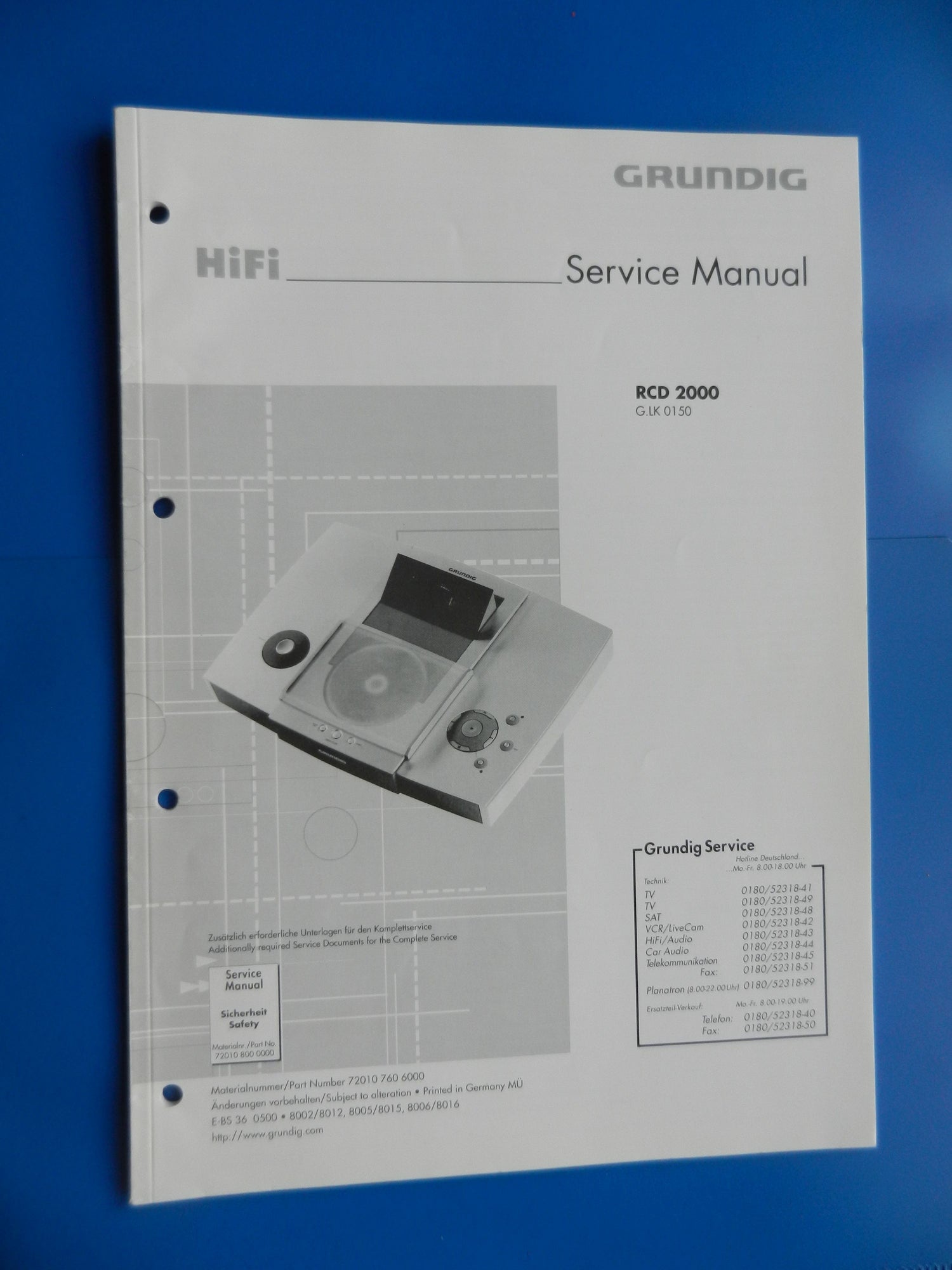 Service Manuals für Hifi Verstärker Fine Arts