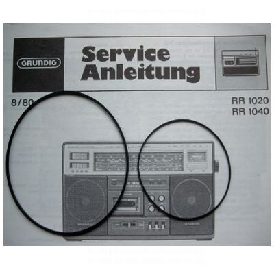 RR1020 RR1040 Antriebsriemen GRUNDIG SET