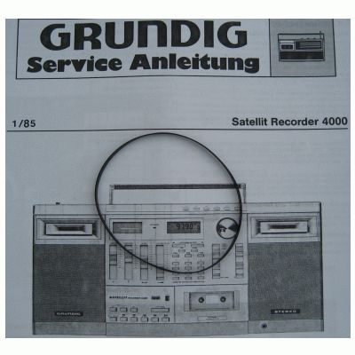 Satellit Recorder 4000 Antriebsriemen für GRUNDIG Satelliten