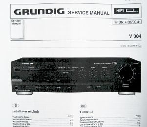 V304 Verstärker Service Manual - GRUNDIG