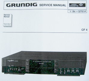 CF4 Service Manual Fine Arts Hifi Cassettendeck von GRUNDIG