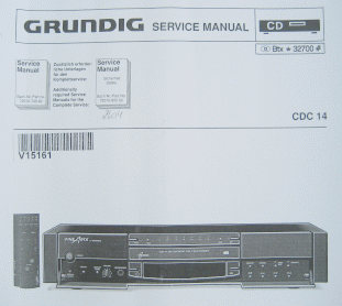 CDC14 Service Manual -  für GRUNDIG Fine Arts CD-Wechsler