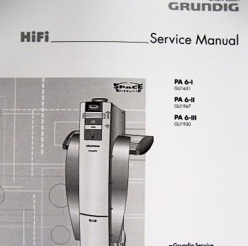 PA6 Service Manual von Space Fidelity GRUNDIG