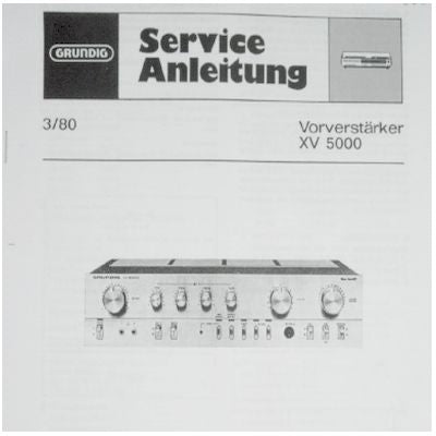 XV5000 Service Manual für GRUNDIG 100mm Vorverstärker