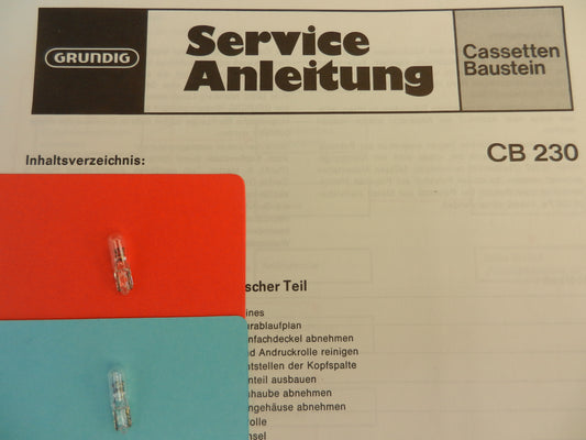 CB230 CB 230 TP Lämpchen für Tape  GRUNDIG SET