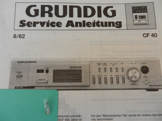 Lämpchen für Tape CF 40 GRUNDIG