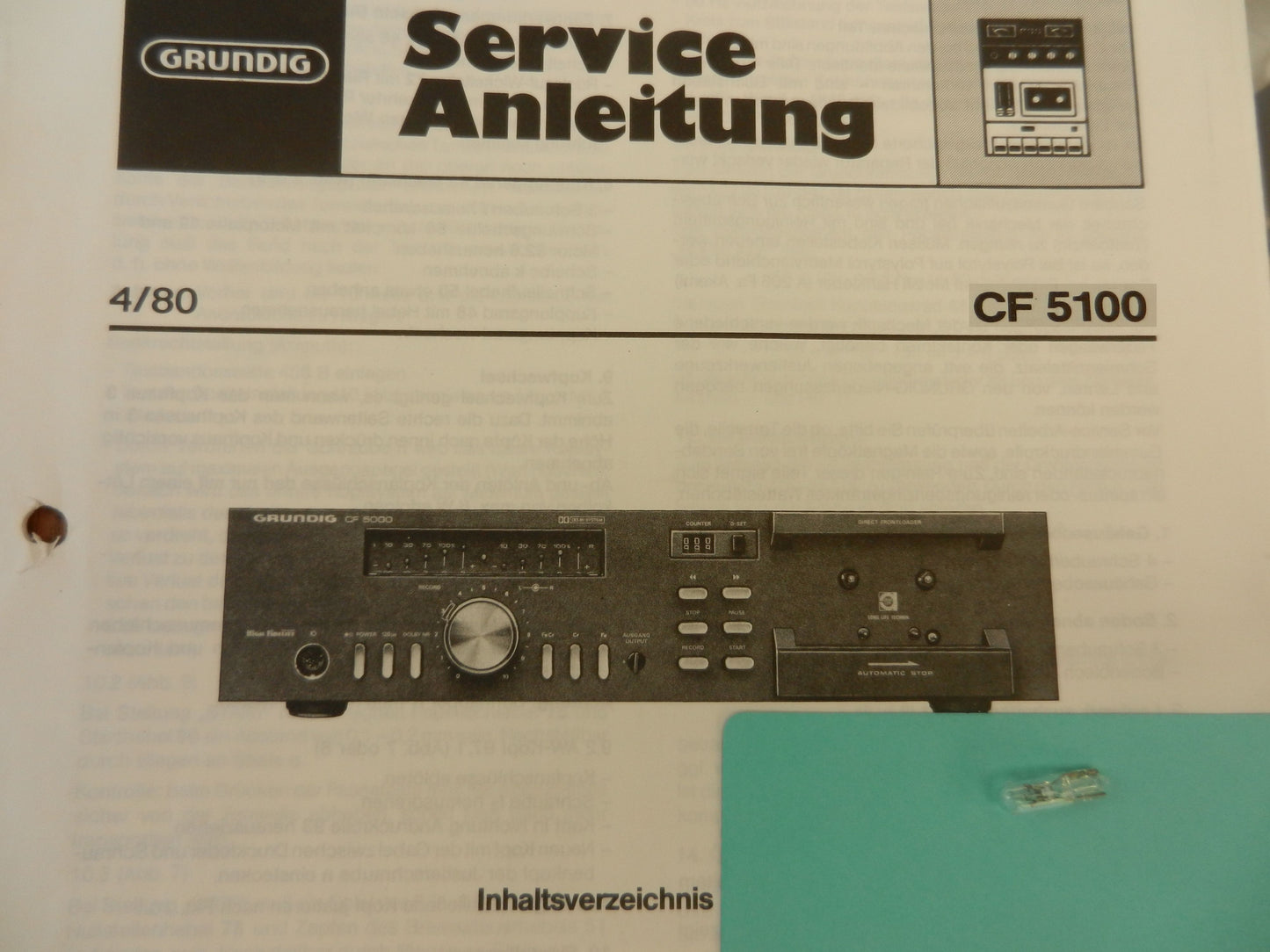 CF5100-2 CF5100 Lämpchen für Hifi Cassettendeck von GRUNDIG