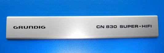 CN830 Front - Zierblende, Alu-Blende in silber für Hifi Decks von GRUNDIG