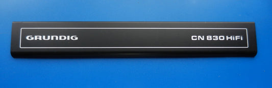 CN830 Front - Zierblende, Alu-Blende in schwarz für Hifi Decks von GRUNDIG