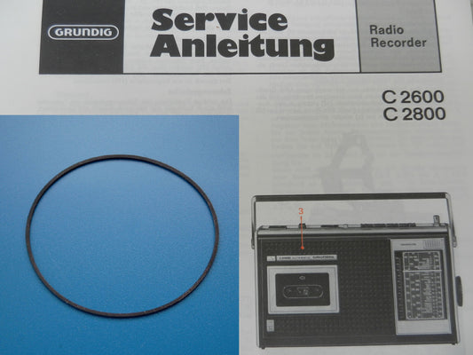 C2600 C2800 Antriebsriemen GRUNDIG