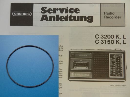 C3200 C3150 K,L Antriebsriemen GRUNDIG