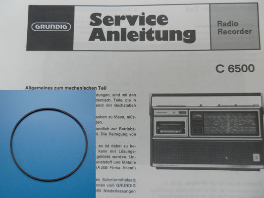 C6500 C 6500 Antriebsriemen GRUNDIG