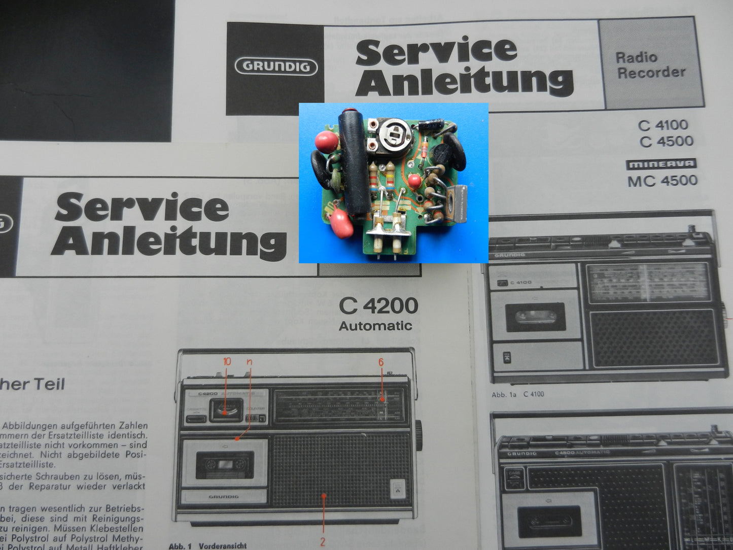 C6200 C6000 C4500 C4200 C4100 Motorelektronik für Radiorecoder von GRUNDIG