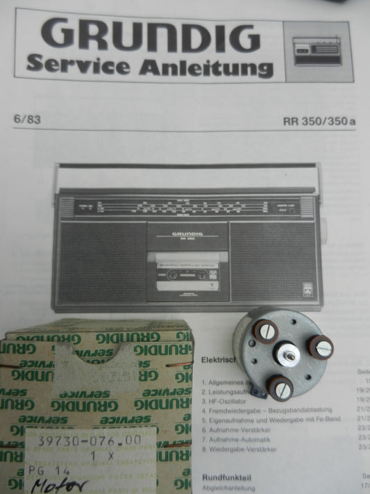 RR350 RR350a Motor für Radiorecoder von GRUNDIG