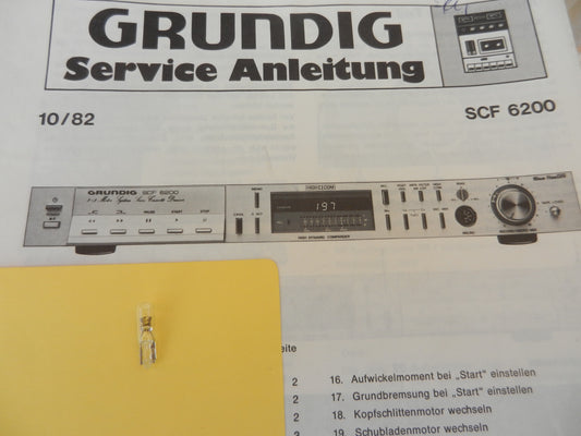 Lämpchen für Tape SCF 6200 GRUNDIG