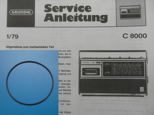 C8000 C 8000 Antriebsriemen für Radiorecorder von GRUNDIG