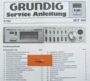 MCF400 Lämpchen für Tape GRUNDIG