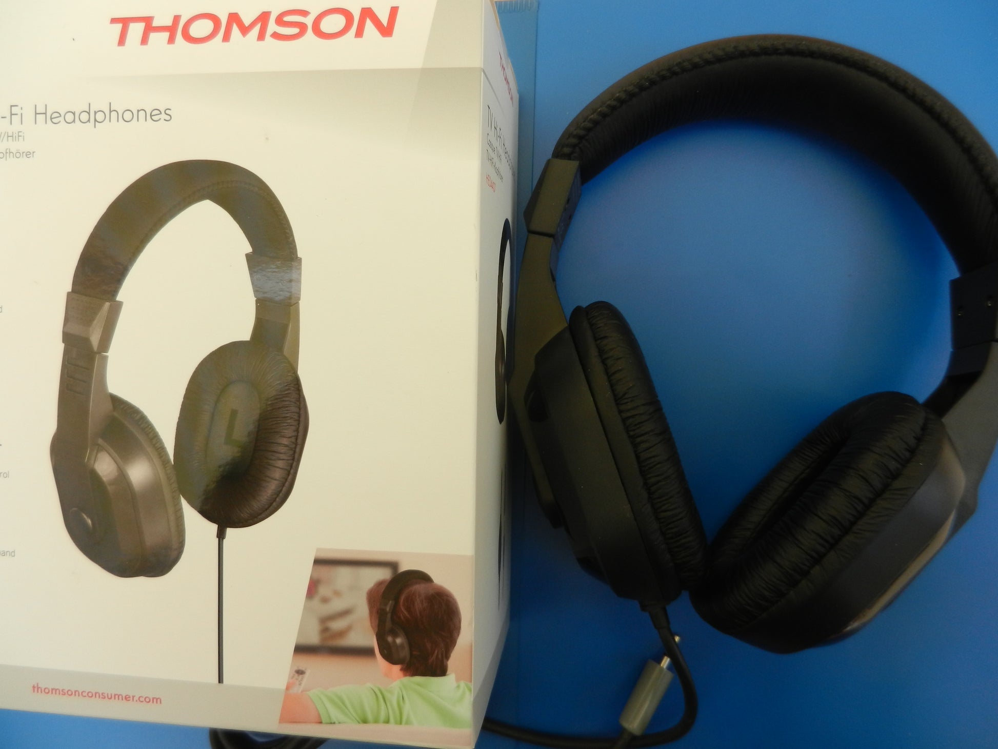 Kopfhörer von THOMSON 2m Kabel 3,5mm Klinkenstecker für MP3